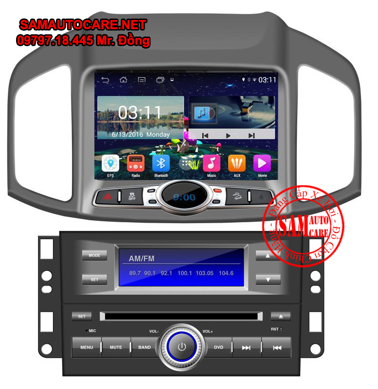 DVD Android ôtô Captiva